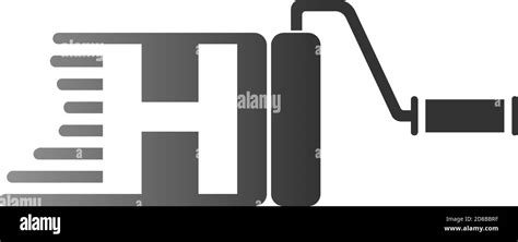 Paint Logo Letter H Design Concept Stock Vector Image And Art Alamy