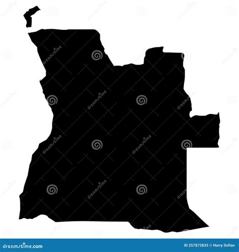 Angola Blind Map Stock Illustration Illustration Of Contour