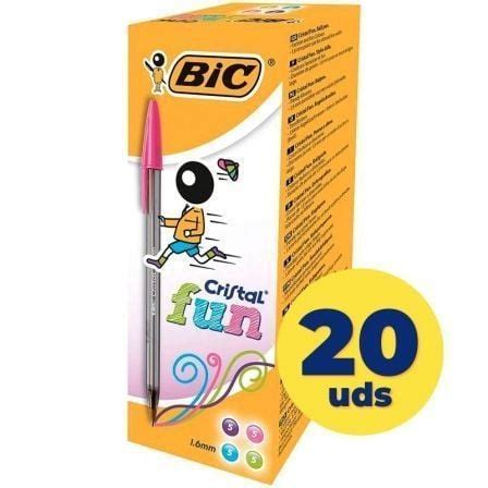 Caja de bolígrafos de tinta de aceite bic cristal fun Depau