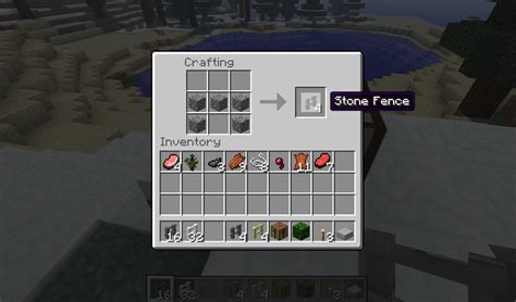 Awasome How To Make Cobblestone Fence In Minecraft References