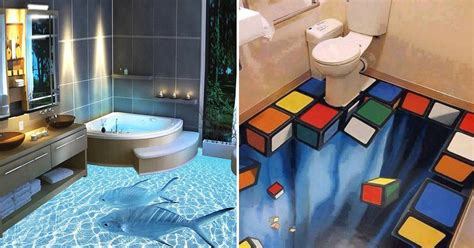 3d Bathroom Floor Murals