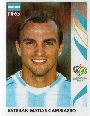 Esteban Cambiasso Of Argentina 2006 World Cup Finals Card Argentina