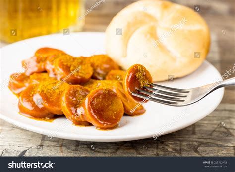 Currywurst Mit Brotchen Over Royalty Free Licensable Stock Photos