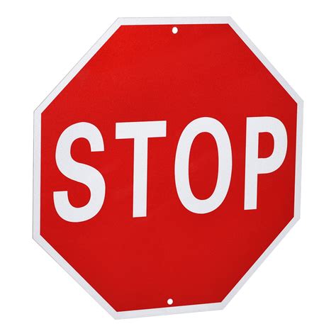 Stop Sign 12 X 12 Warning Reflective Aluminum Signs For Street