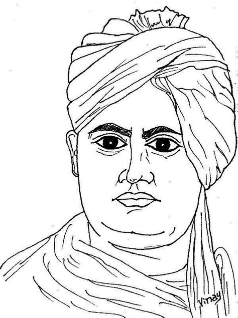 Swami Vivekananda Drawing by Vinay Jalla - Pixels