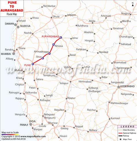 Pune To Aurangabad Route Map