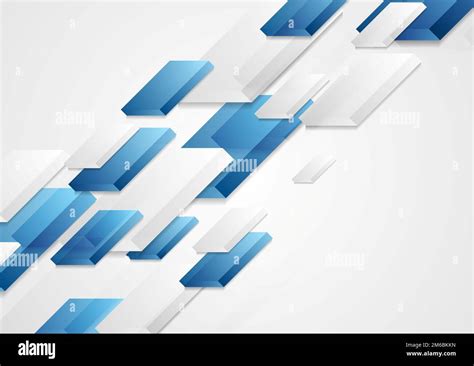 Abstract Bright Corporate Tech 3d Shapes Background Stock Photo Alamy