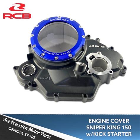 RCB CRANKCASE COVER SNIPER KING 150 CLEAR W KICK START Lazada PH