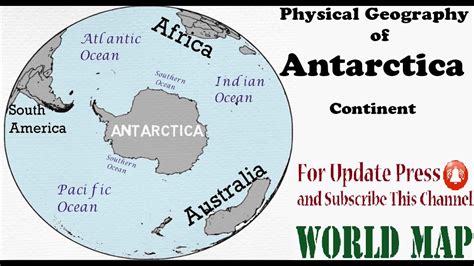 Physical Geography Of Antarctica Map Of Antarctica Antarctica Map