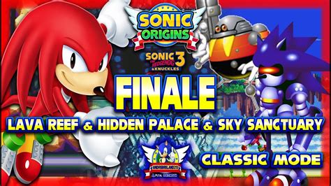 Sonic Origins Ps P Sonic Knuckles With Knuckles In Classic