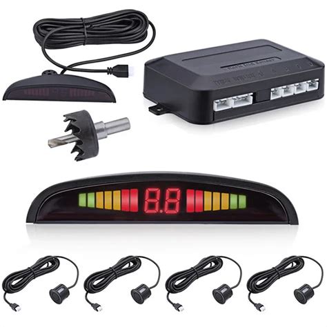 Car Auto Parktronic LED Parking Sensor With 4 Sensors LED Display