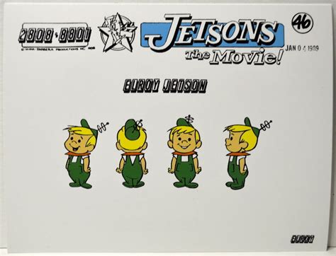 Jetson S The Movie Model Sheet Print Elroy Jetson Hanna Barbera Ebay