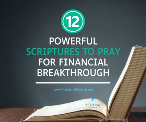 12 Powerful Scriptures To Pray For Financial Breakthrough Artesian