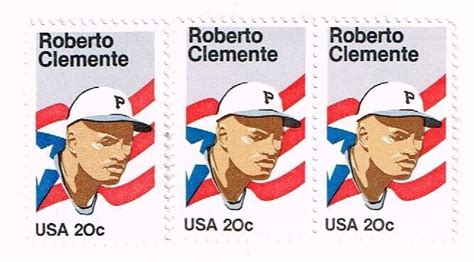 3 Roberto Clemente Pittsburgh Pirates 1984 Us Postage Stamps 38