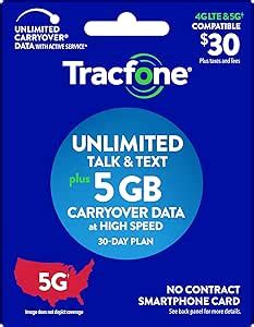 Amazon Tracfone Unlimited Talk And Text Gb Of Data Days