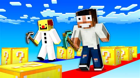 Minecraft Ultimate Lucky Block Race In Minecraft Minecraft Mods