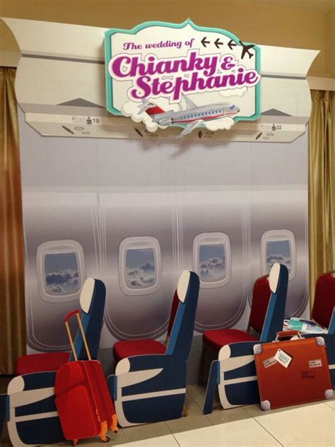 Aviation theme wedding - Fun Airplane seats Photobooth | ♥ When Marry A ...