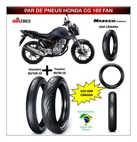 Par Pneus Honda Cg 160 Fan Medida Original Todo Terreno