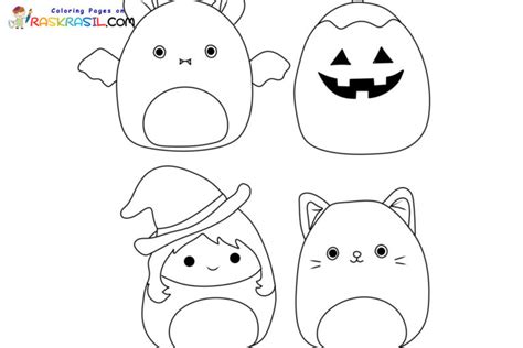 Halloween Squishmallow Coloring Pages