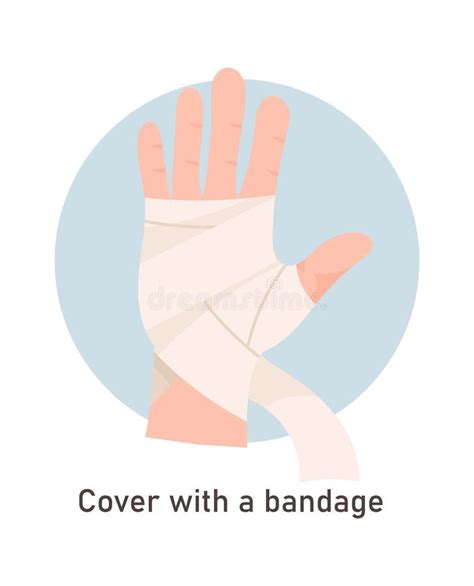 Wounds First Aid With Bandage Stock Vector Illustration Of Wound