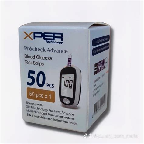 Xper Blood Glucose Strips Procheck Advance Tiras X Daraz Np