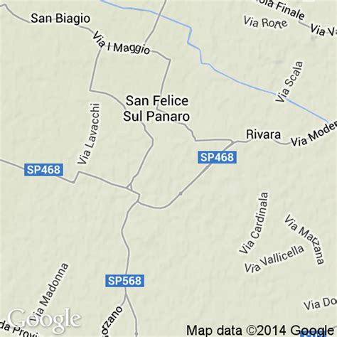 Mappa Di San Felice Sul Panaro Cartine Stradali E Foto Satellitari