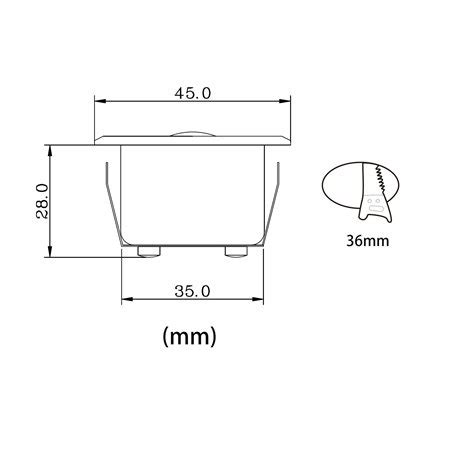 Mini Spotlights Set Of 12 3W LED Mini Recessed Spotlights OCULOS