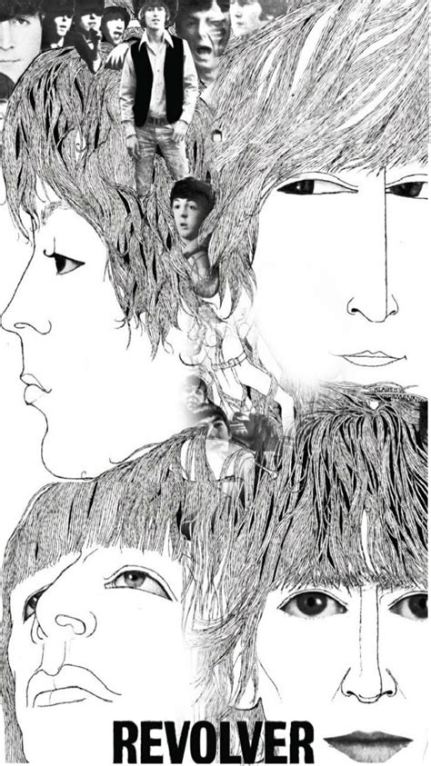 Beatles Revolver Album Cover Wallpaper