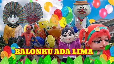 Ondel Ondel Dan Badut Lucu Joget Rame Rame Lagu Balonku Ada Lima Ondel Ondel Betawi Bag3