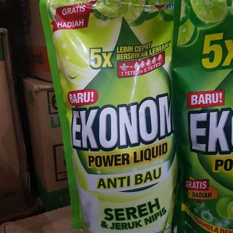 Jual Ekonomi Power Liquid Cairan Sabun Pencuci Piring Ml Ml