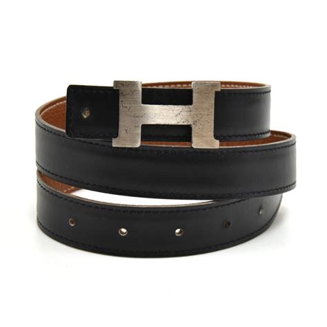 Hermes Hermes Constance Black Brown Reversible Belt Mm Size