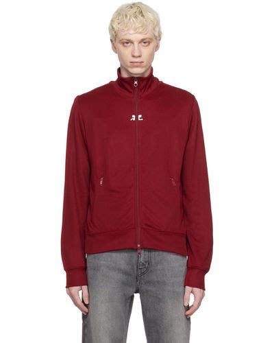 Red Courreges Jackets For Men Lyst