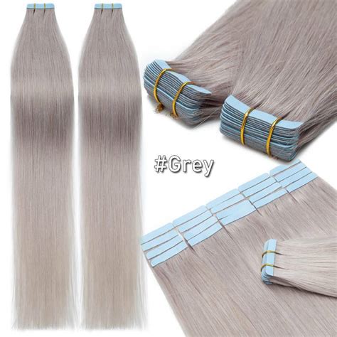 Thick Tape In Hair Extensions 100 Remy Human Real Skin Weft Full Head