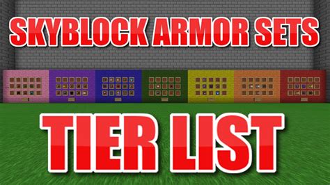 Ranking All Armor Sets In Hypixel Skyblock Youtube