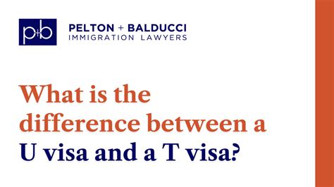 What Is The Difference Between A U Visa And A T Visa New Orleans Immigration