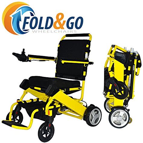 Buy Fold N Go Power Wheelchair Canary Yellow Only 46 Lbs With Battery Driving Range 12