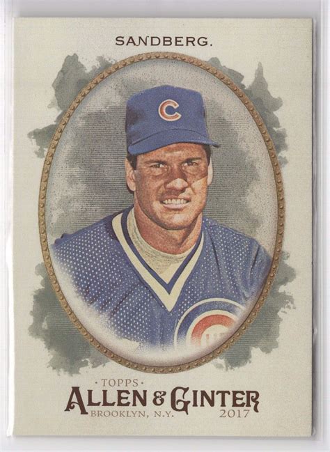 Topps Allen And Ginter Ryne Sandberg Cubs Hot Box Foil Ebay