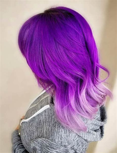 Breathtaking Purple Ombre Hair Color Ideas Purple Ombre Hair Hair