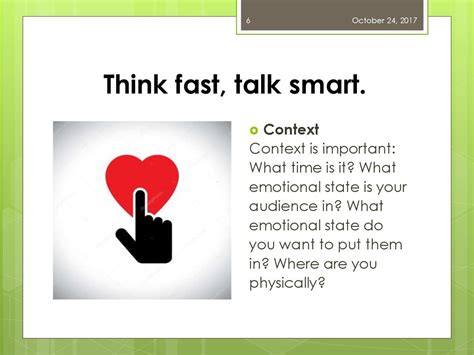 Think Fast Talk Smart Communication Techniques Online Presentation