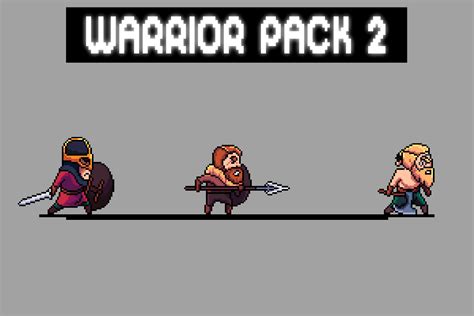 Warrior Sprite Sheets Pixel Art Pack 2 CraftPix Net