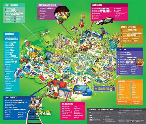 Attractions Legoland Map California Pdf Printable Maps