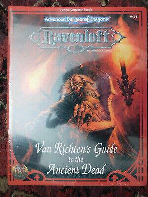 Dungeons Dragons Ravenloft Van Richten S Guide To Ancient Dead