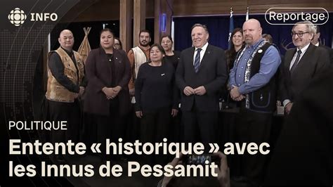 Entente entre Hydro Québec et les Innus de Pessamit YouTube