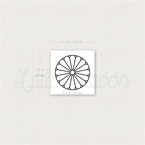 Imperial Seal Of Japan Temporary Tattoo - Set of 3 – Little Tattoos