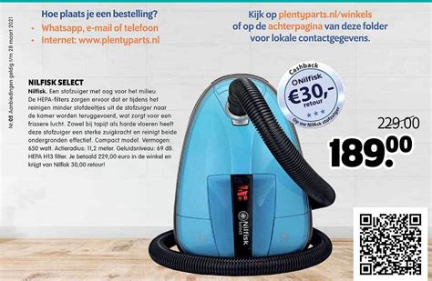 Nilfisk Select Stofzuiger Aanbieding Bij Plentyparts