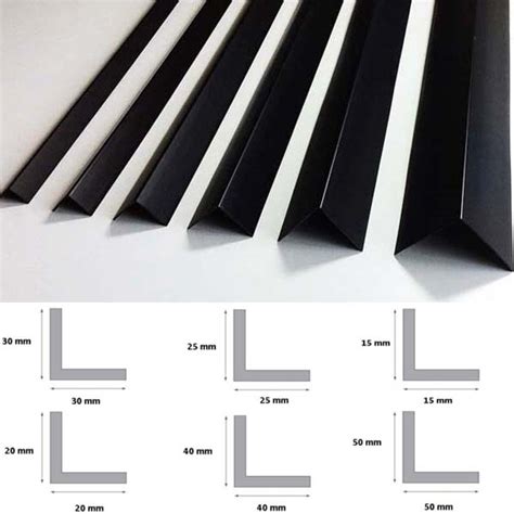 Buy High Quality Black Plastic 25m Long Pvc Corner 90 Degree Angle Trim