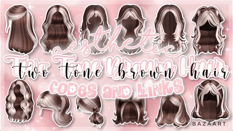 Two Tone Brown Hair Codes And Links Roblox Bloxburg Berry Avenue