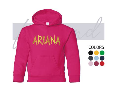 Ariana Grande Kids Girls Hoodie Hoodie Party Music Concert Etsy