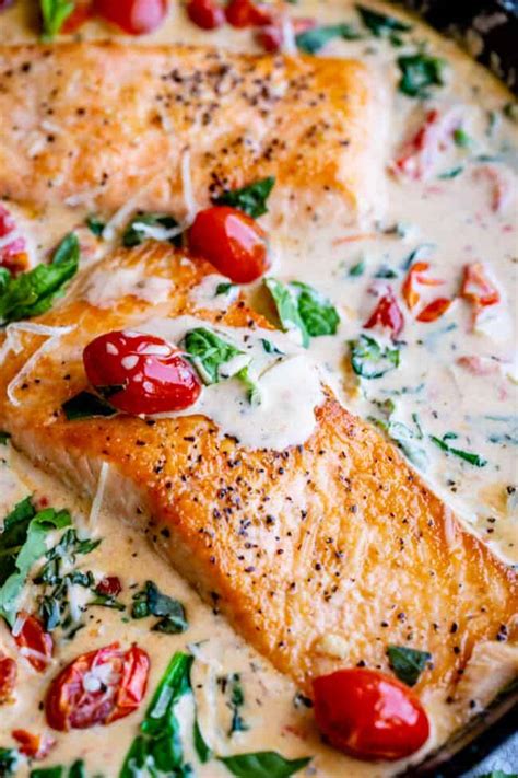 Creamy Tuscan Salmon 30 Minute Dinner The Food Charlatan