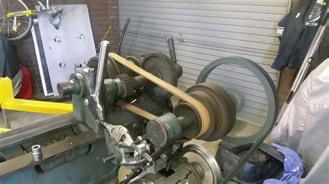 Diy Vintage Lathe Belt Drive And Tensioning System Youtube